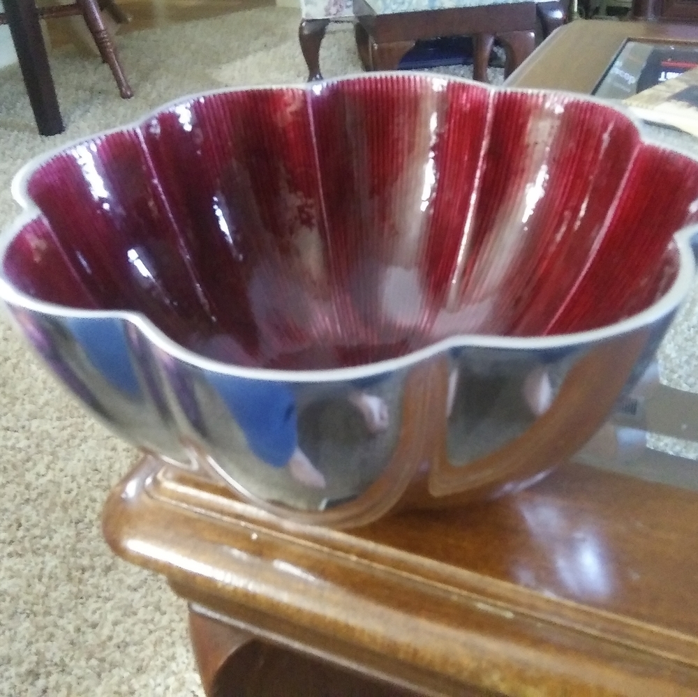 SIMPLYDESIGNZ Red Lotus Bowl